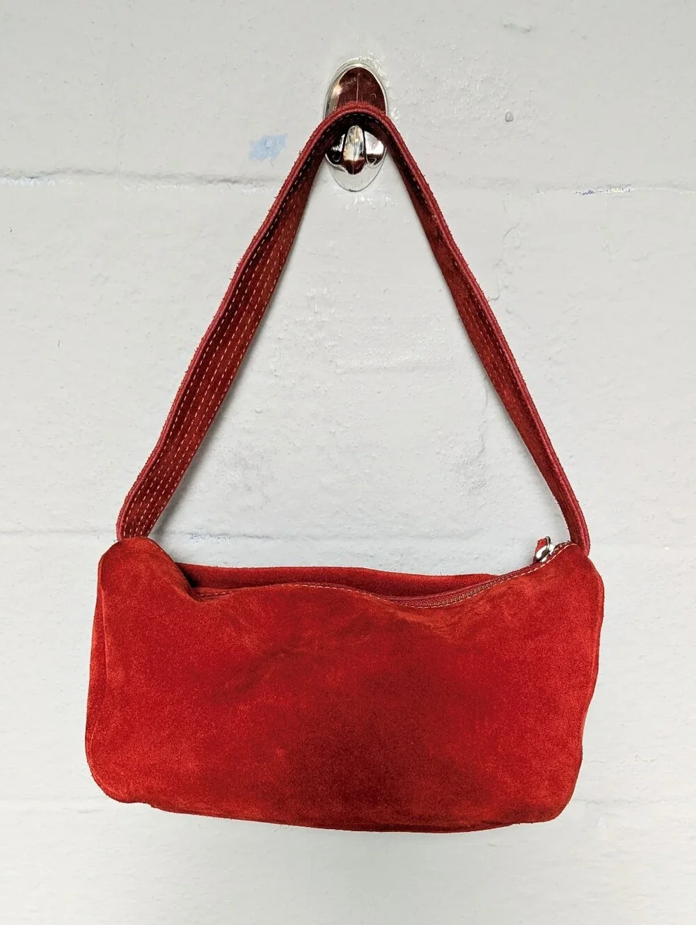 Vintage 2002 Banana Republic Suede Handbag Y2K